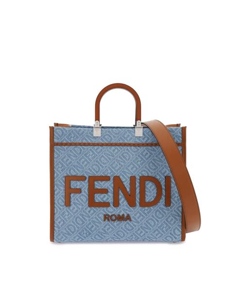 fendi jacket denim|Fendi denim tote.